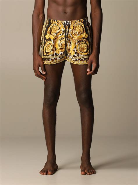 costume versace uomo boxer|VERSACE: Costume a boxer con logo .